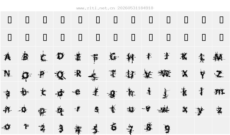 字符映射圖