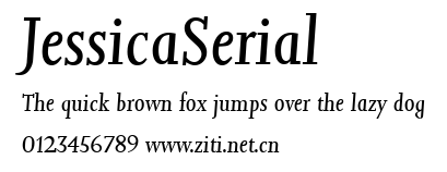 JessicaSerial.ttf字體轉換器圖片