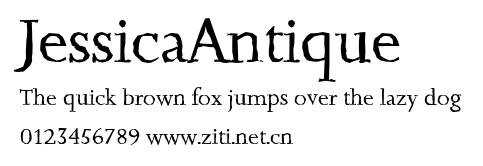 JessicaAntique.ttf字體轉換器圖片