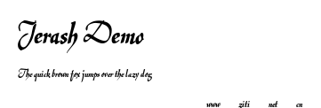 Jerash Demo.ttf字體轉換器圖片