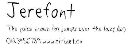 Jerefont.ttf字體轉換器圖片