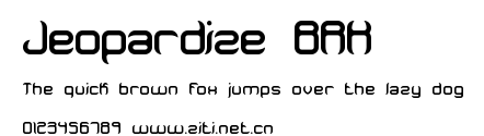 Jeopardize BRK.ttf字體轉換器圖片
