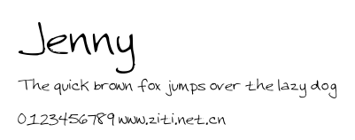 Jenny.ttf字體轉換器圖片