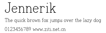 Jennerik.ttf字體轉換器圖片