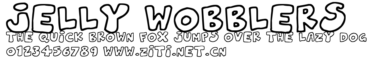 Jelly Wobblers.ttf字體轉換器圖片