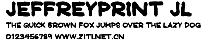 JeffreyPrint JL.ttf字體轉換器圖片