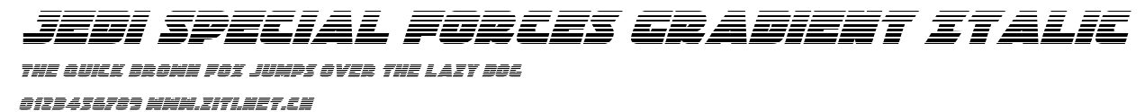 Jedi Special Forces Gradient Italic.ttf字體轉換器圖片