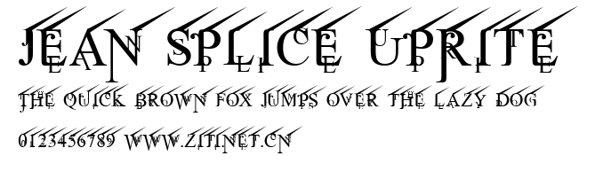 Jean Splice UpRite.ttf