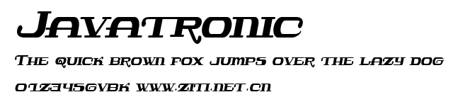 Javatronic.ttf字體轉換器圖片