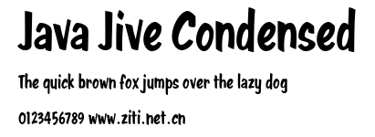 Java Jive Condensed.ttf字體轉換器圖片