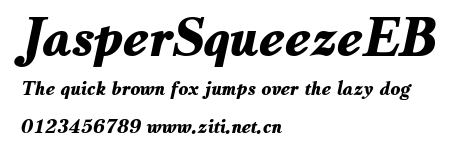 JasperSqueezeEB.ttf字體轉換器圖片
