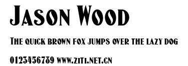 Jason Wood.ttf字體轉換器圖片