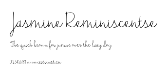 Jasmine Reminiscentse.ttf字體轉換器圖片