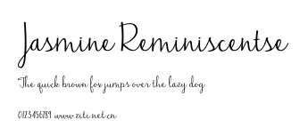 Jasmine Reminiscentse.ttf字體轉換器圖片
