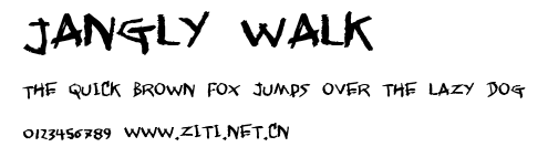 Jangly walk.ttf字體轉換器圖片
