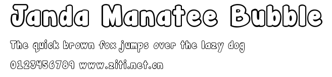 Janda Manatee Bubble.ttf