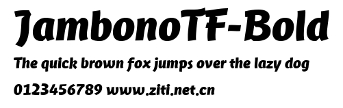 JambonoTF-Bold.ttf字體轉換器圖片