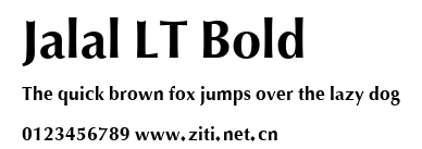 Jalal LT Bold.ttf字體轉換器圖片