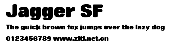 Jagger SF.ttf字體轉換器圖片