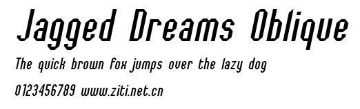 Jagged Dreams Oblique.ttf