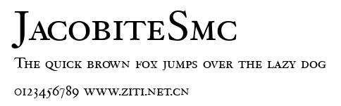 JacobiteSmc.ttf字體轉換器圖片