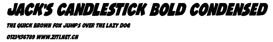 Jack's Candlestick Bold Condensed.ttf字體轉換器圖片