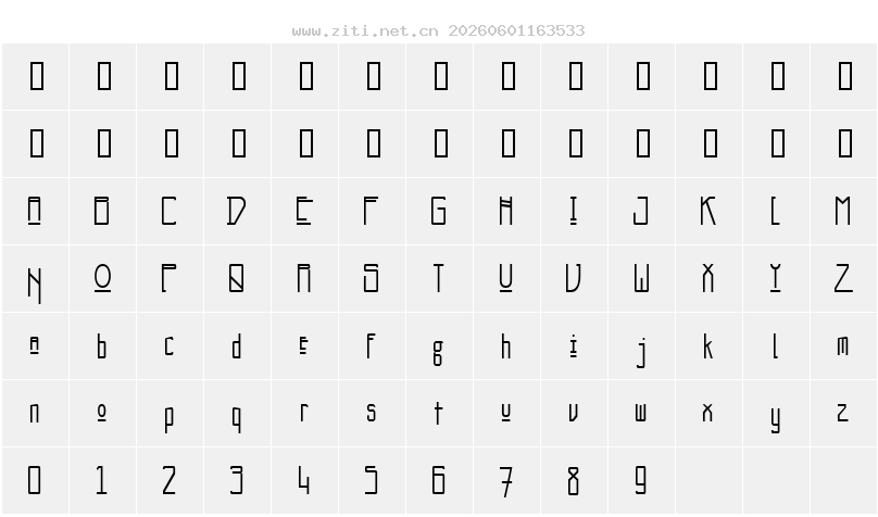 字符映射圖