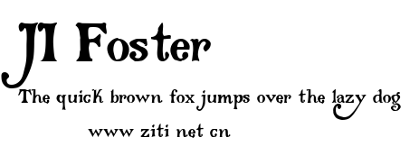 JI-Foster.ttf字體轉換器圖片