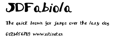 JDFabiola.ttf字體轉換器圖片