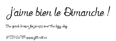 J'aime bien le Dimanche !.ttf