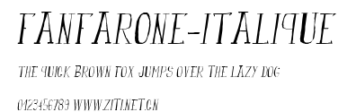 fanfarone-italique.ttf字體轉換器圖片
