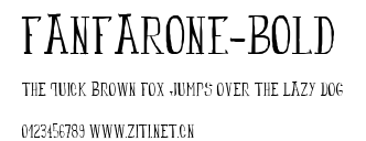 fanfarone-bold.ttf字體轉換器圖片