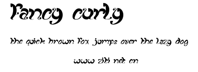 fancy curly.ttf字體轉換器圖片