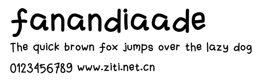 fanandiaade.ttf字體轉換器圖片