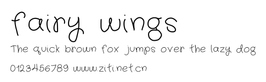 fairy wings.ttf字體轉換器圖片