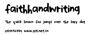 faithhandwriting.ttf字體轉換器圖片