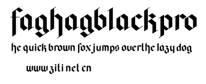 faghagblackpro.otf字體轉換器圖片