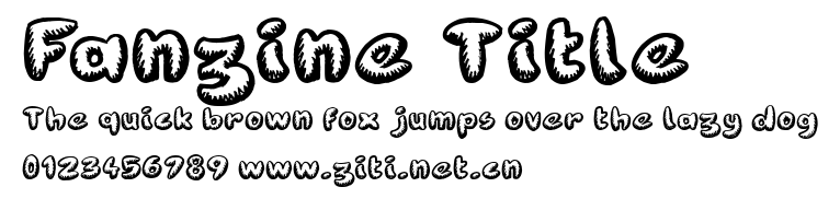 Fanzine Title.ttf字體轉換器圖片