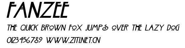 Fanzee.ttf字體轉換器圖片
