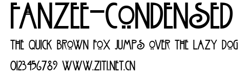 Fanzee-Condensed.ttf字體轉換器圖片