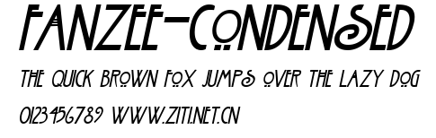 Fanzee-Condensed.ttf字體轉換器圖片