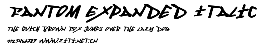 Fantom Expanded Italic.ttf字體轉換器圖片