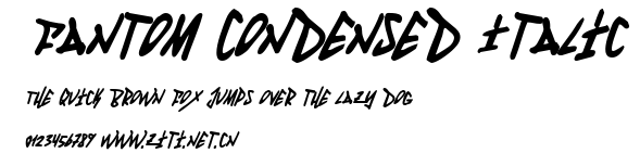 Fantom Condensed Italic.ttf字體轉換器圖片