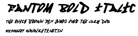 Fantom Bold Italic.ttf字體轉換器圖片