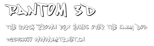 Fantom 3D.ttf字體轉換器圖片