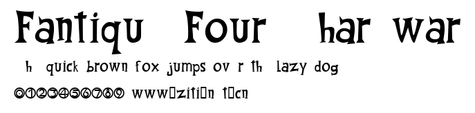 Fantique Four Shareware.ttf字體轉換器圖片