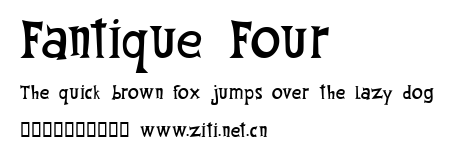 Fantique Four.ttf字體轉換器圖片