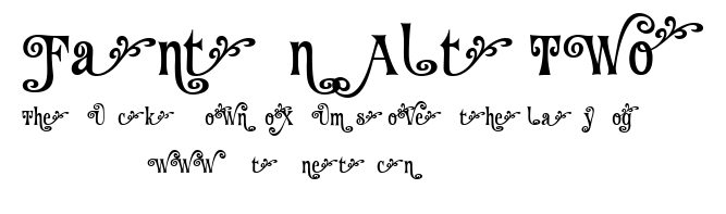 Fantini Alt Two.ttf字體轉換器圖片