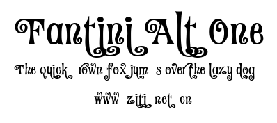 Fantini Alt One.ttf字體轉換器圖片