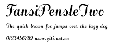 FansiPensleTwo.ttf字體轉換器圖片